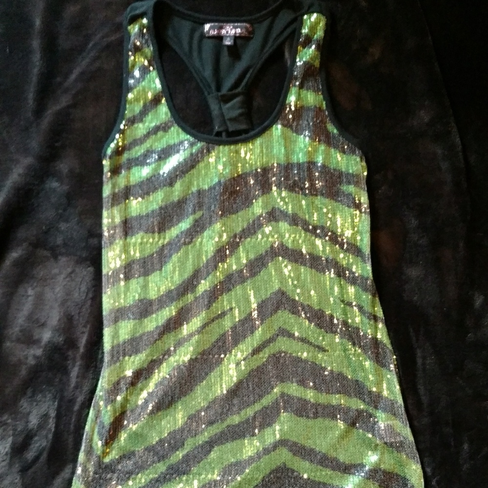 Ladies Sz S sequin club tank